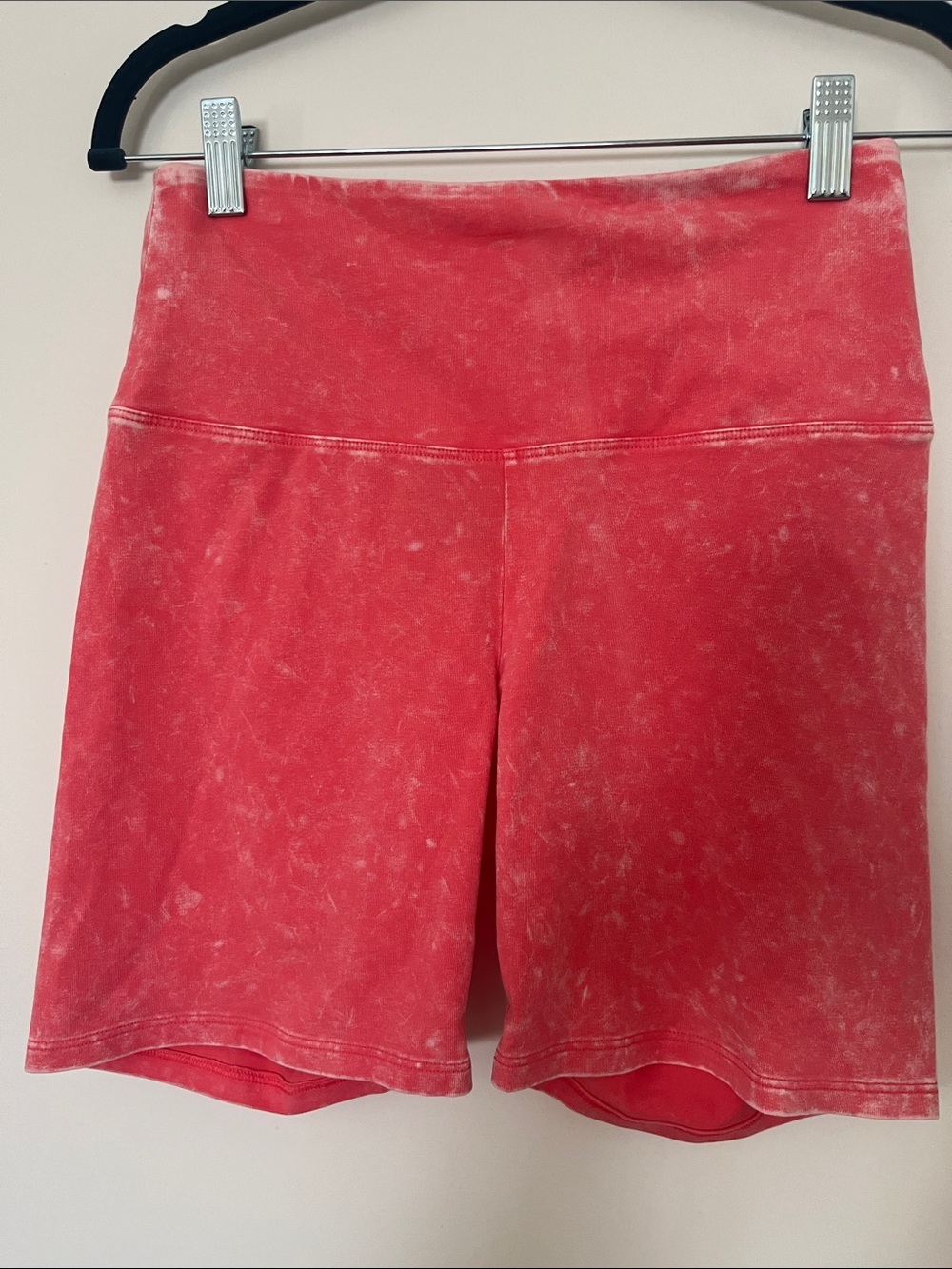 PINK Victoria's Secret Mineral Wash Coral-Pink Bike Shorts